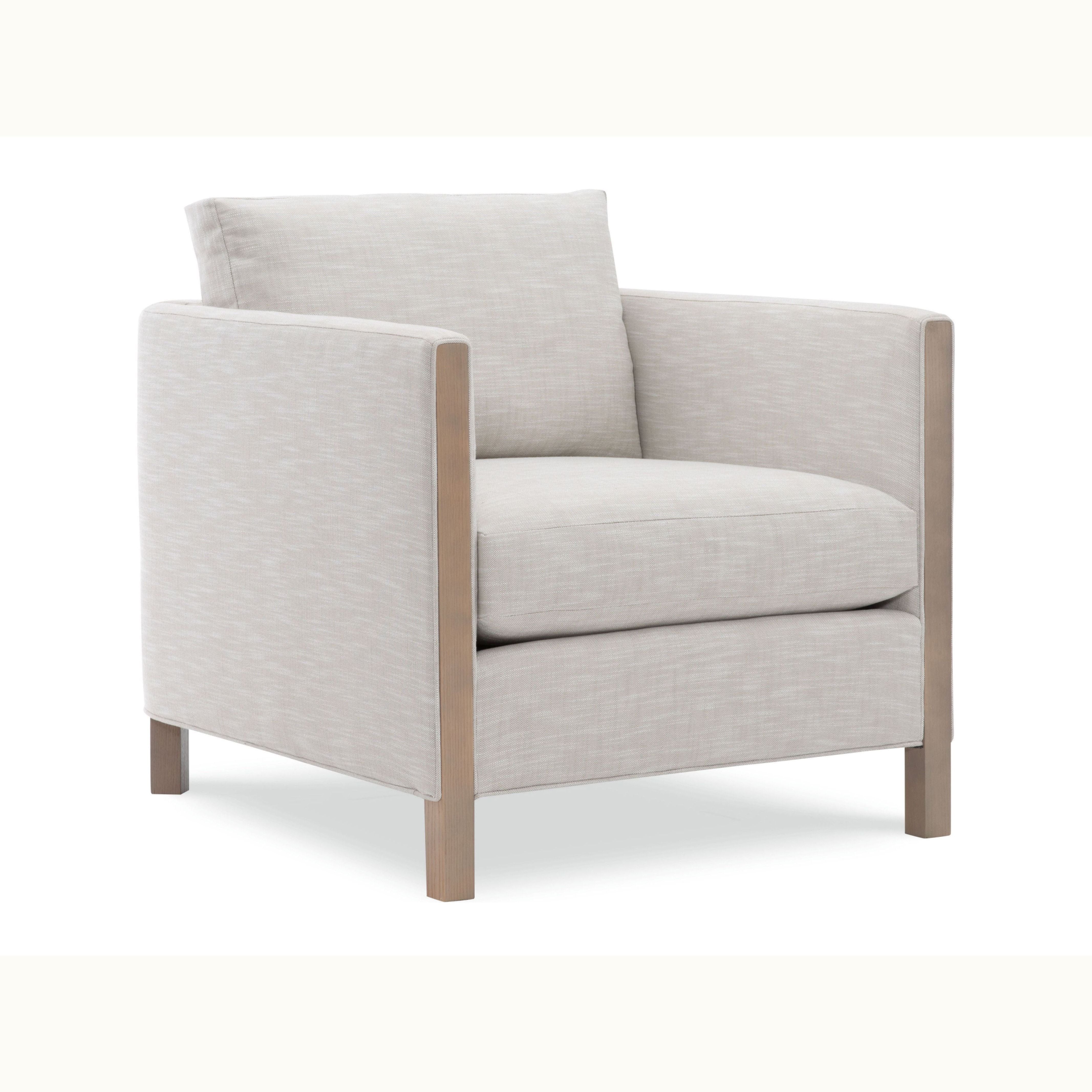 Rounded Back Upholstered Arm Chair