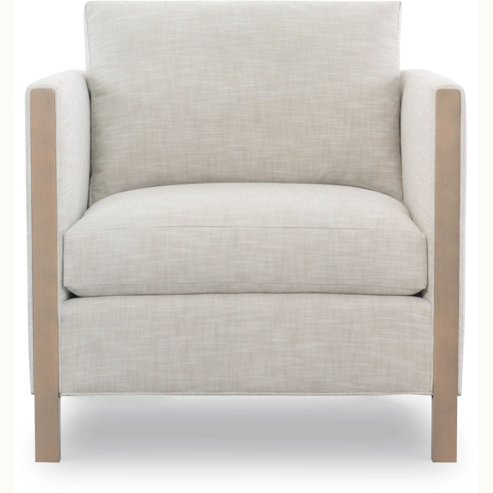 Rounded Back Upholstered Arm Chair