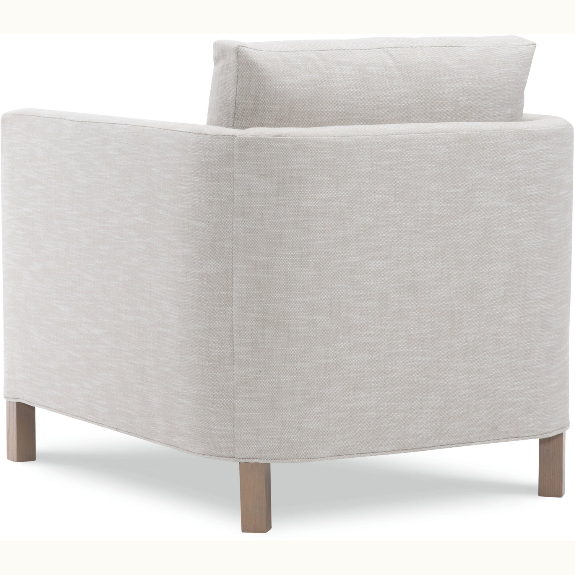 Rounded Back Upholstered Arm Chair