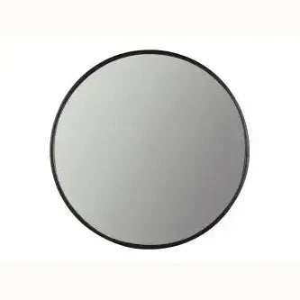 30" Matte Black Metal Mirror