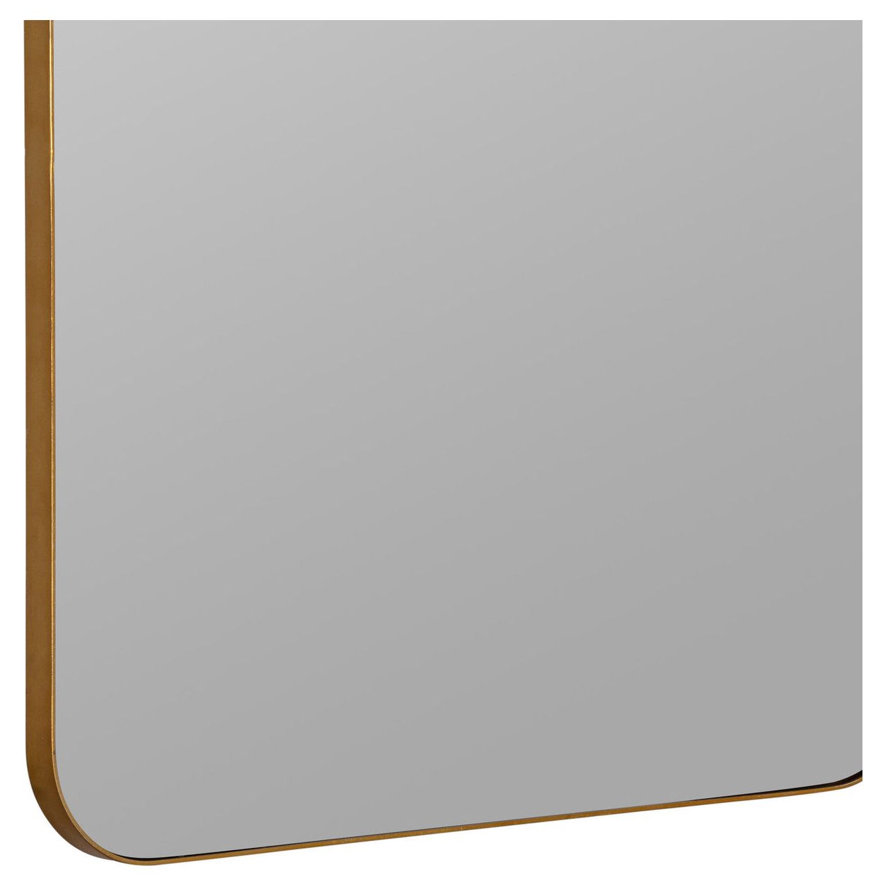 38" x 24" Gold Arched Mirror