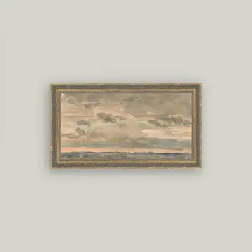 Sunset Sky Framed Antique Art
