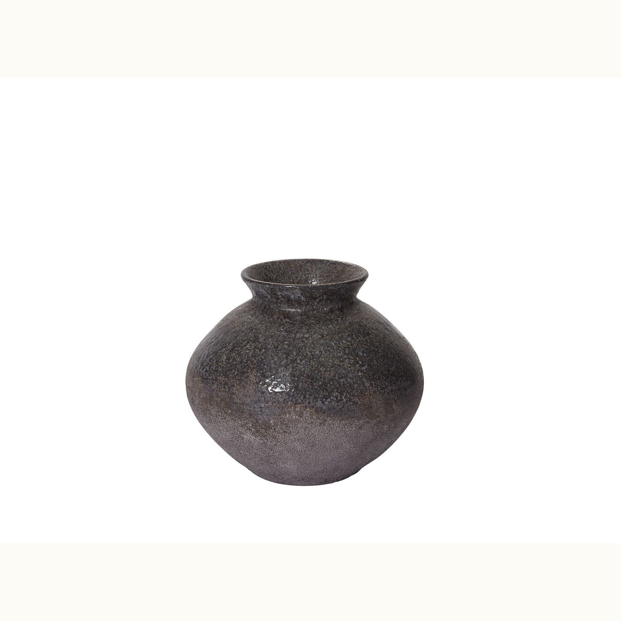 Dark Grey Ceramic Vase