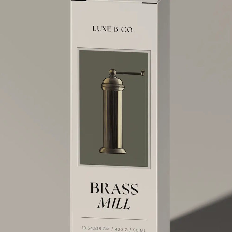 Brass 9" Salt and Pepper Grinders