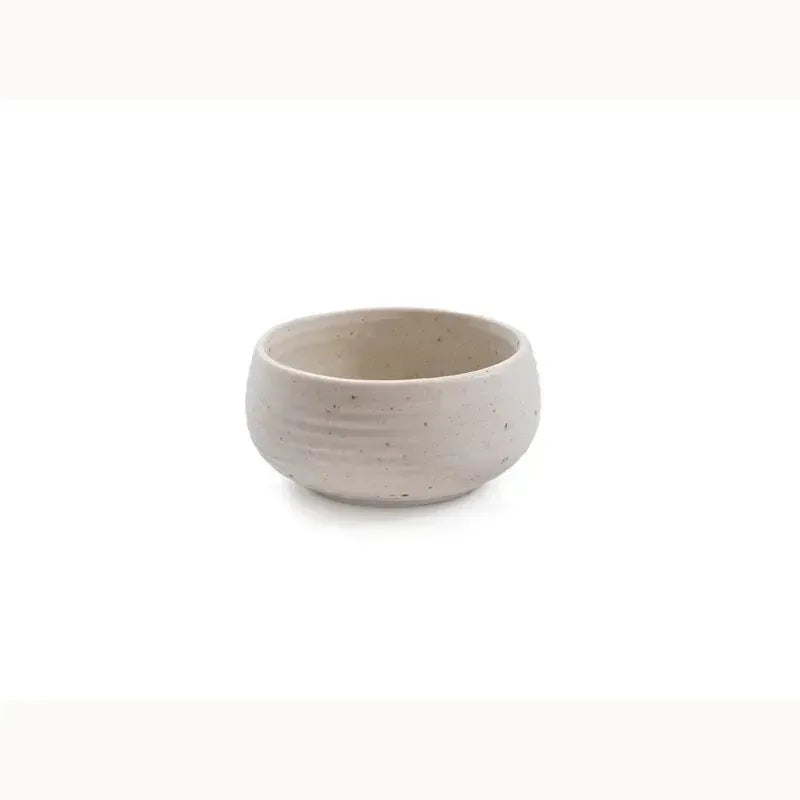 Ribbed Ceramic Speckled Dip Bowl