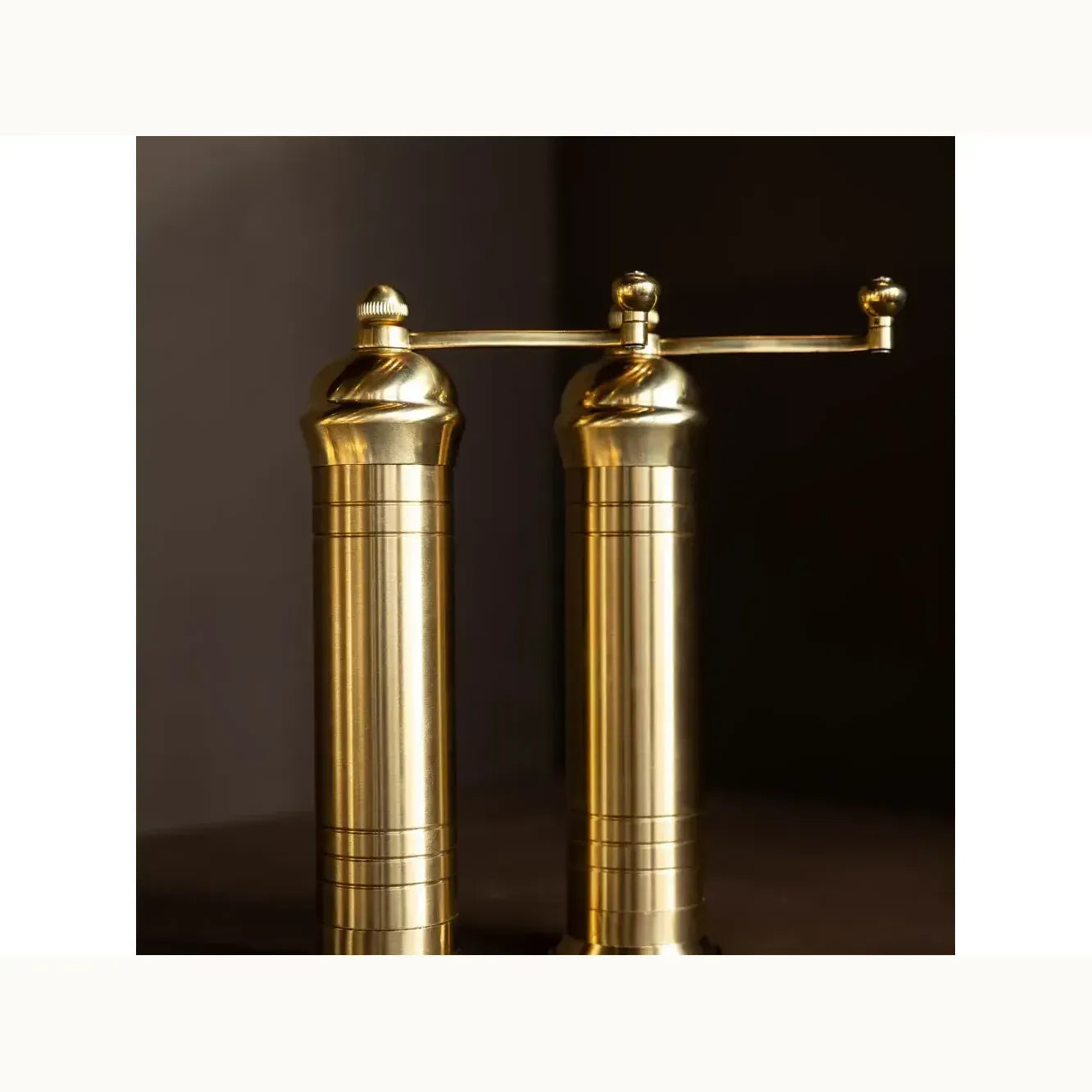Brass 9" Salt and Pepper Grinders