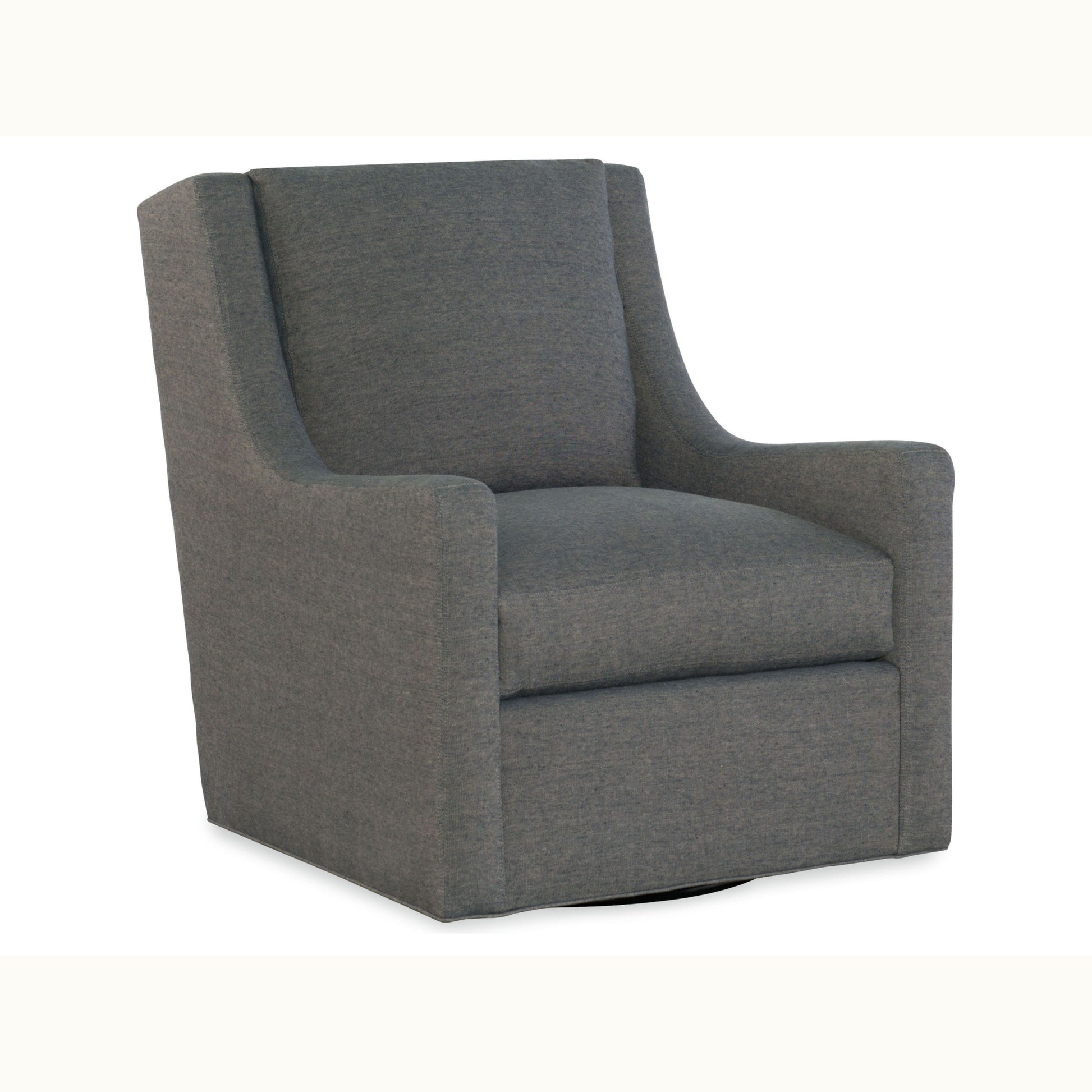 Curved Low Arm Swivel Chair
