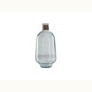 Tall Glass Vase With Rope Accent