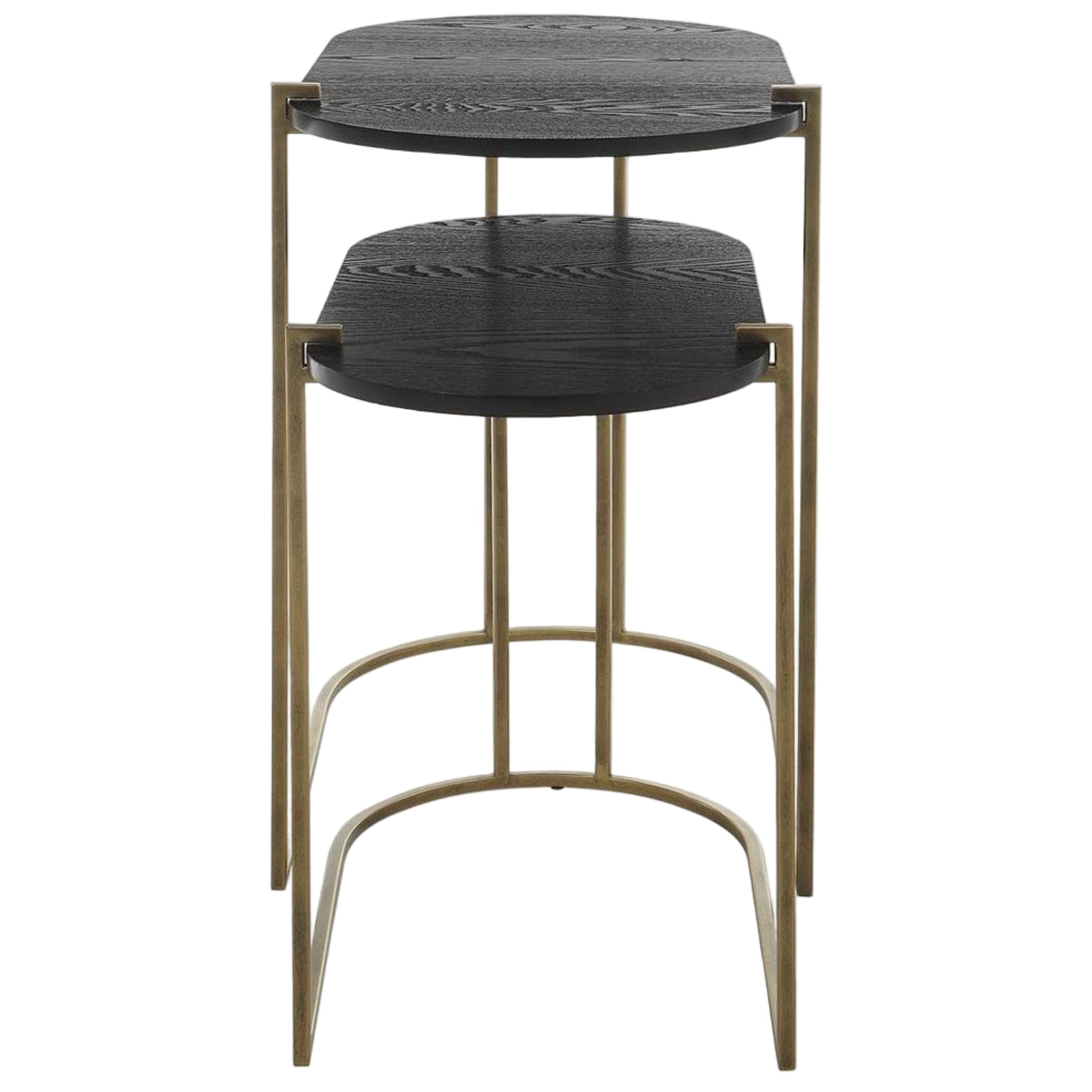 Antique Brass Nesting Tables