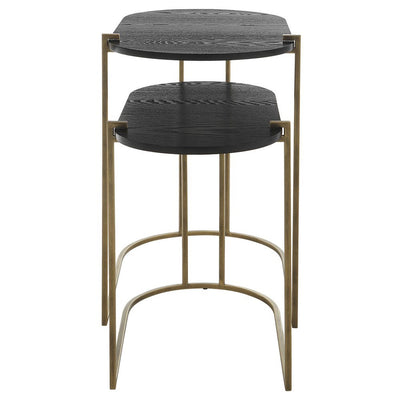 Antique Brass Nesting Tables