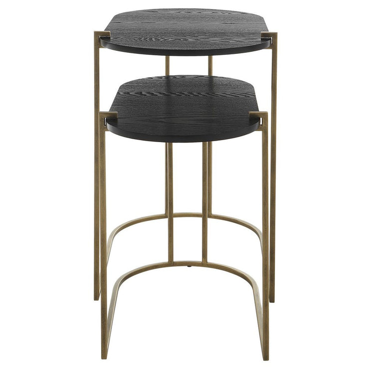 Antique Brass Nesting Tables