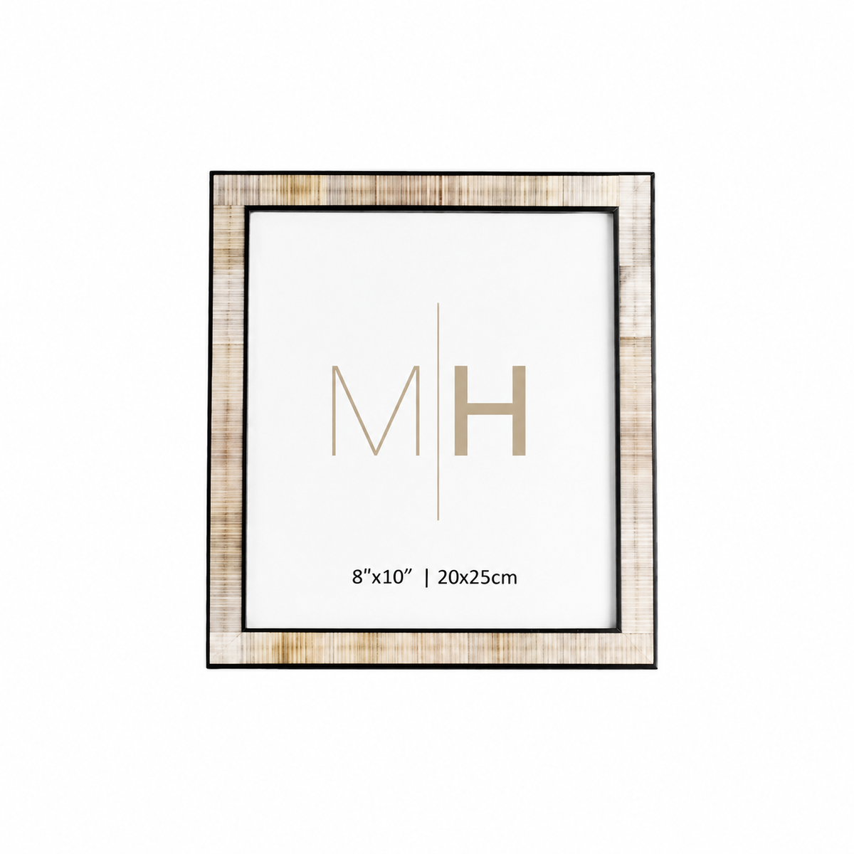 8x10 Beige Horn Picture Frame