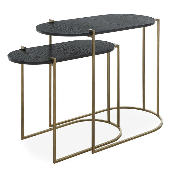 Antique Brass Nesting Tables