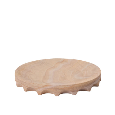Sandstone Scalloped Tray