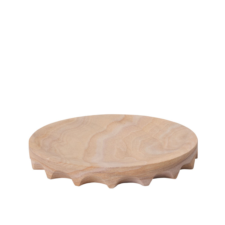 Sandstone Scalloped Tray