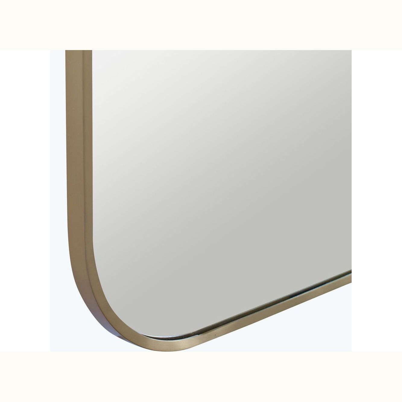 21" x 41" Brass Mirror