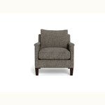 Custom Thin Rounded Arm Accent Chair