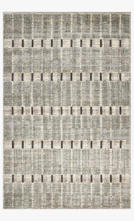9'2x13 Power Loomed Sage/Granite Rug