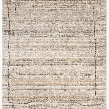 9'2 X 13 Poly Natural/Charcoal Rug