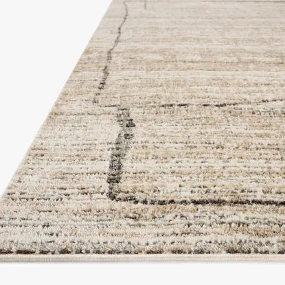 9'2 X 13 Poly Natural/Charcoal Rug