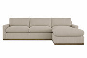 2 Piece Comfort Down Sectional w/RSF Chaise