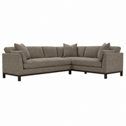 2 Pc Custom Sectional w/Bench Cushions