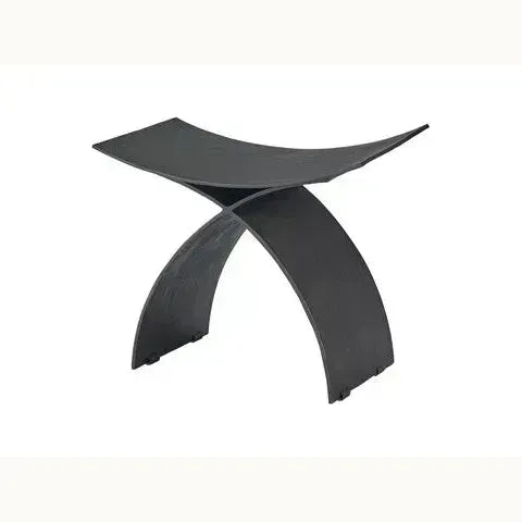 Black Abstract Stool