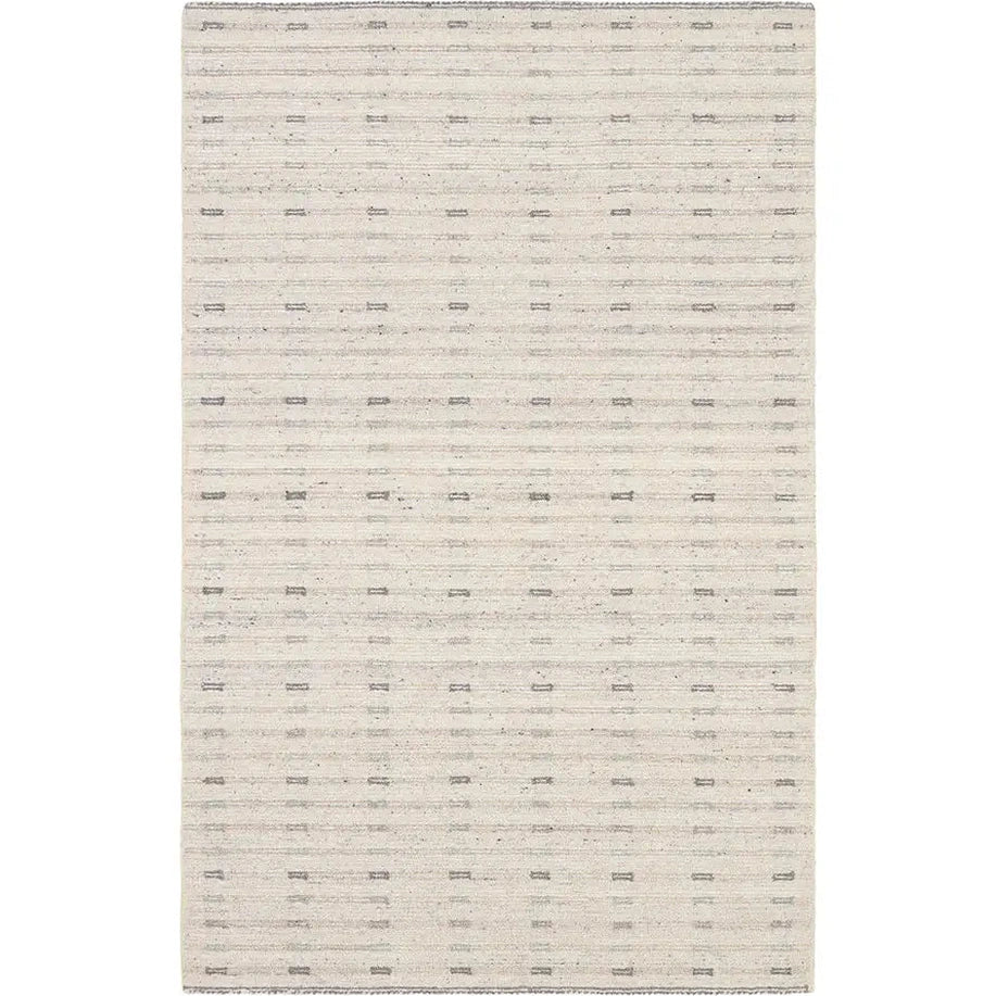 9' x 12' Ivory Wool Area Rug