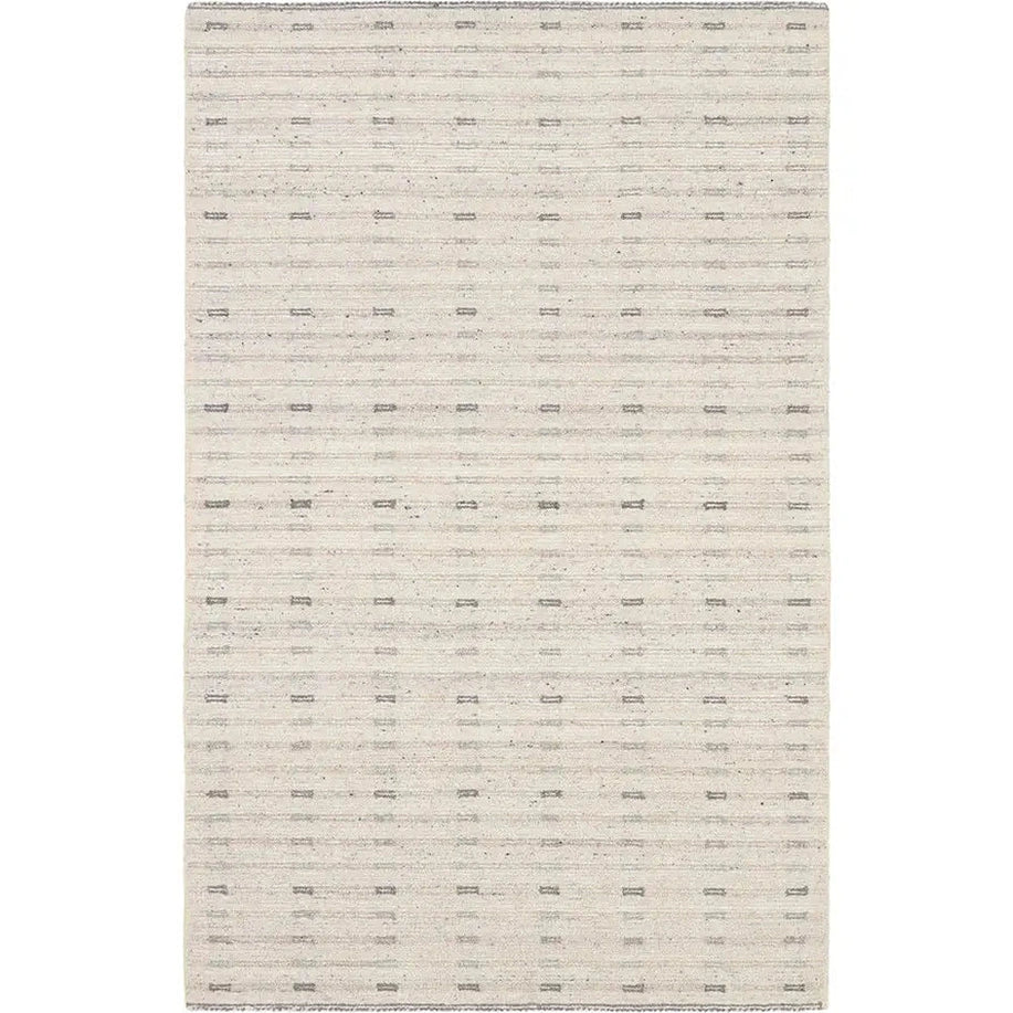 9' x 12' Ivory Wool Area Rug