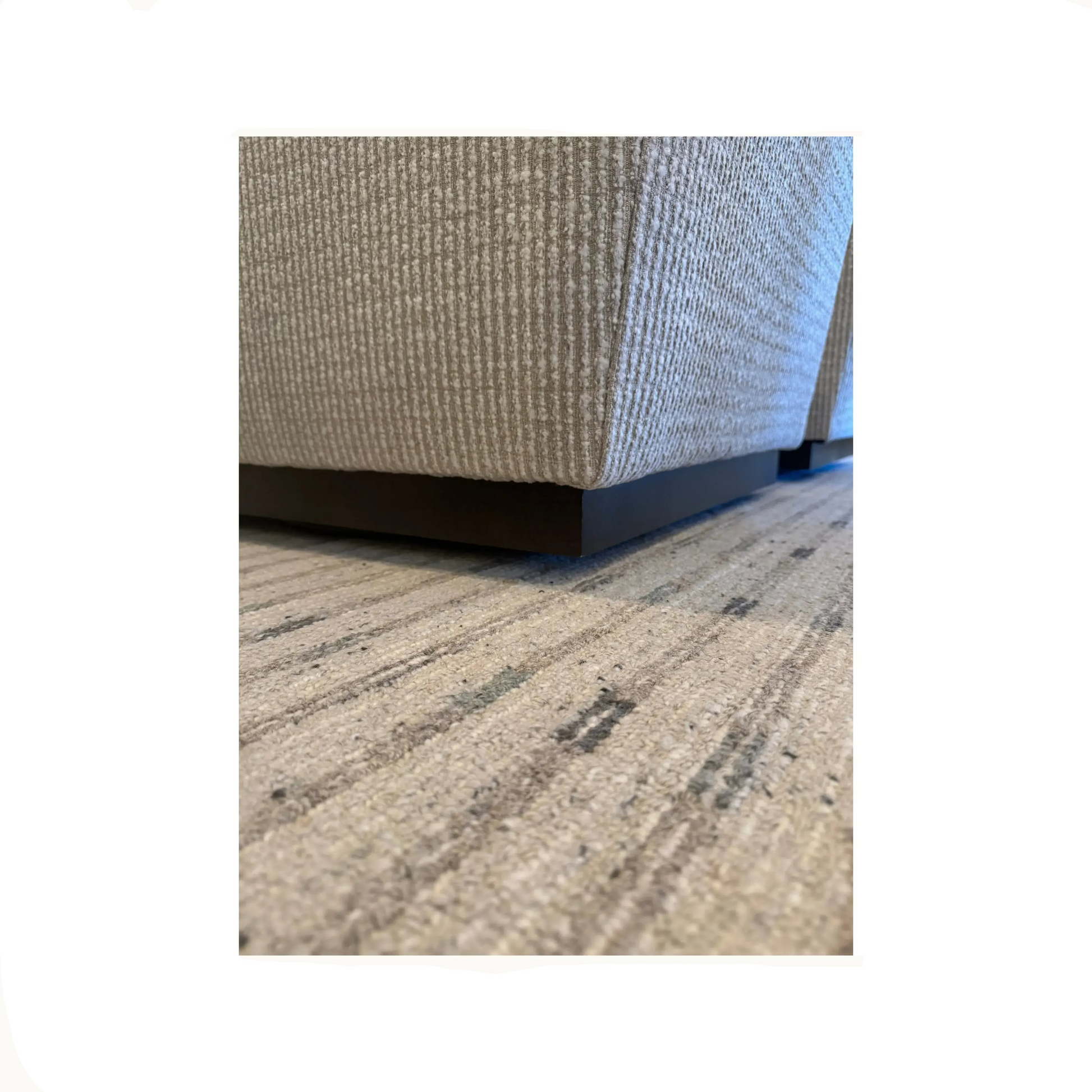 Custom Textured Track Arm Swivel Chair