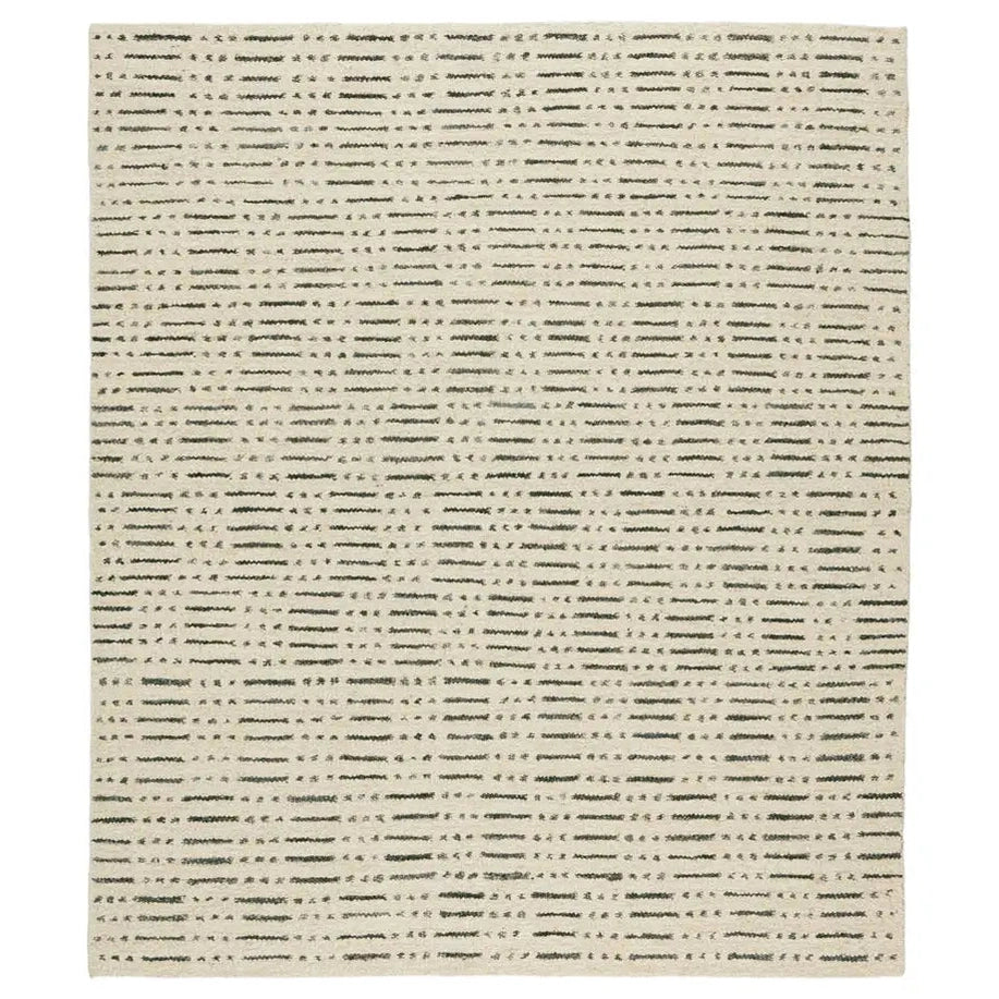 9' x 12' Ivory Wool Rug