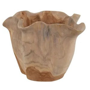 10" Brown Wooden Bowl
