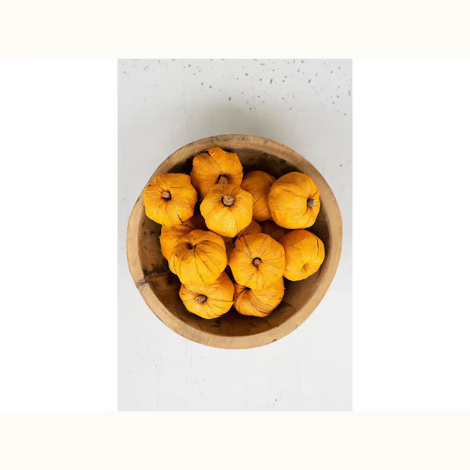 Bag of 15 Orange Dried Faux Pumpkins