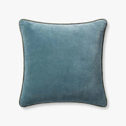 22X22 Blue Velvet Down Pillow