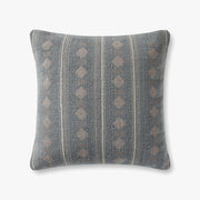 22x22 Denim Patterned Pillow