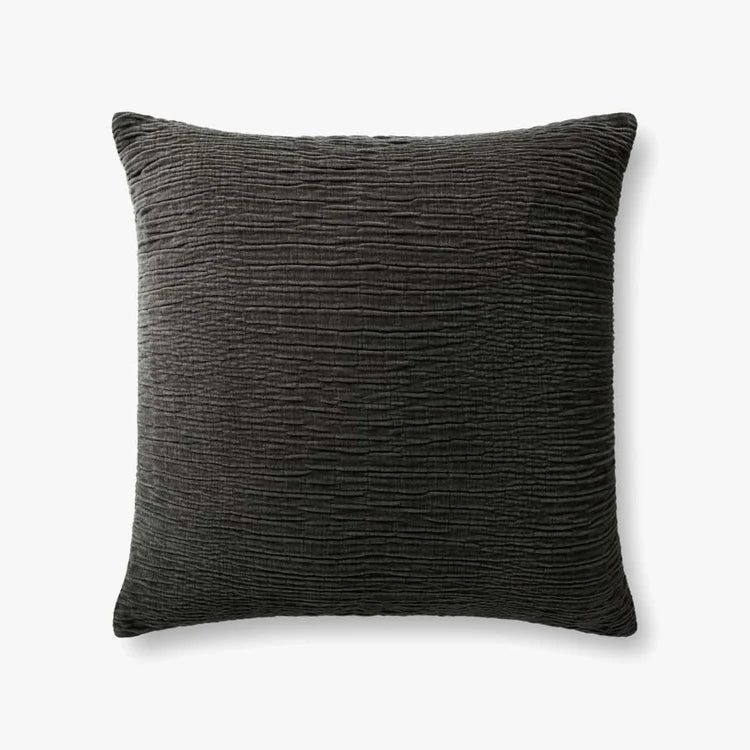 22X22 Textured Charcoal Down Pillow