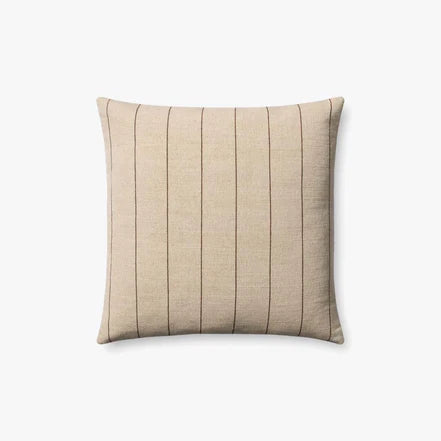 18" Natural / Brown Down Pillow