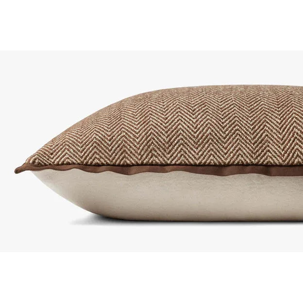 13x21 Brown Chevron Pillow