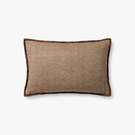 13x21 Brown Chevron Pillow