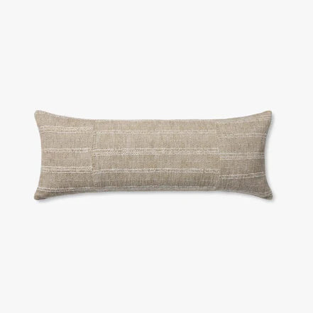 13x35 Tan Striped Pillow