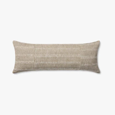 13x35 Tan Striped Pillow