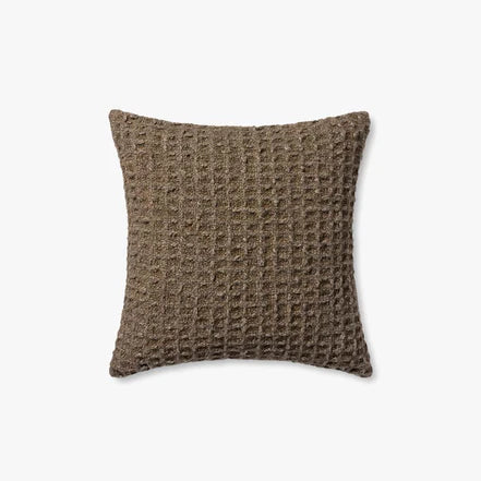 22x22 Brown Textured Pillow