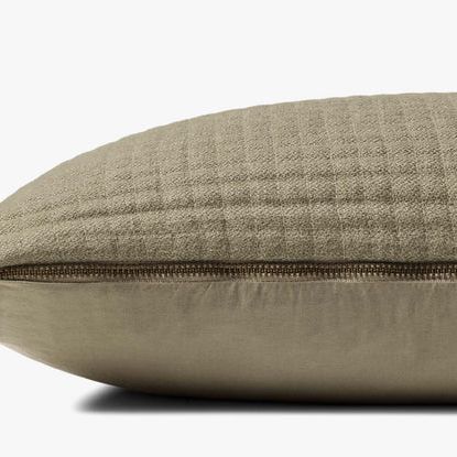 12x27 Textured Green Down Pillow