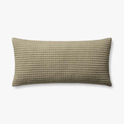12x27 Textured Green Down Pillow