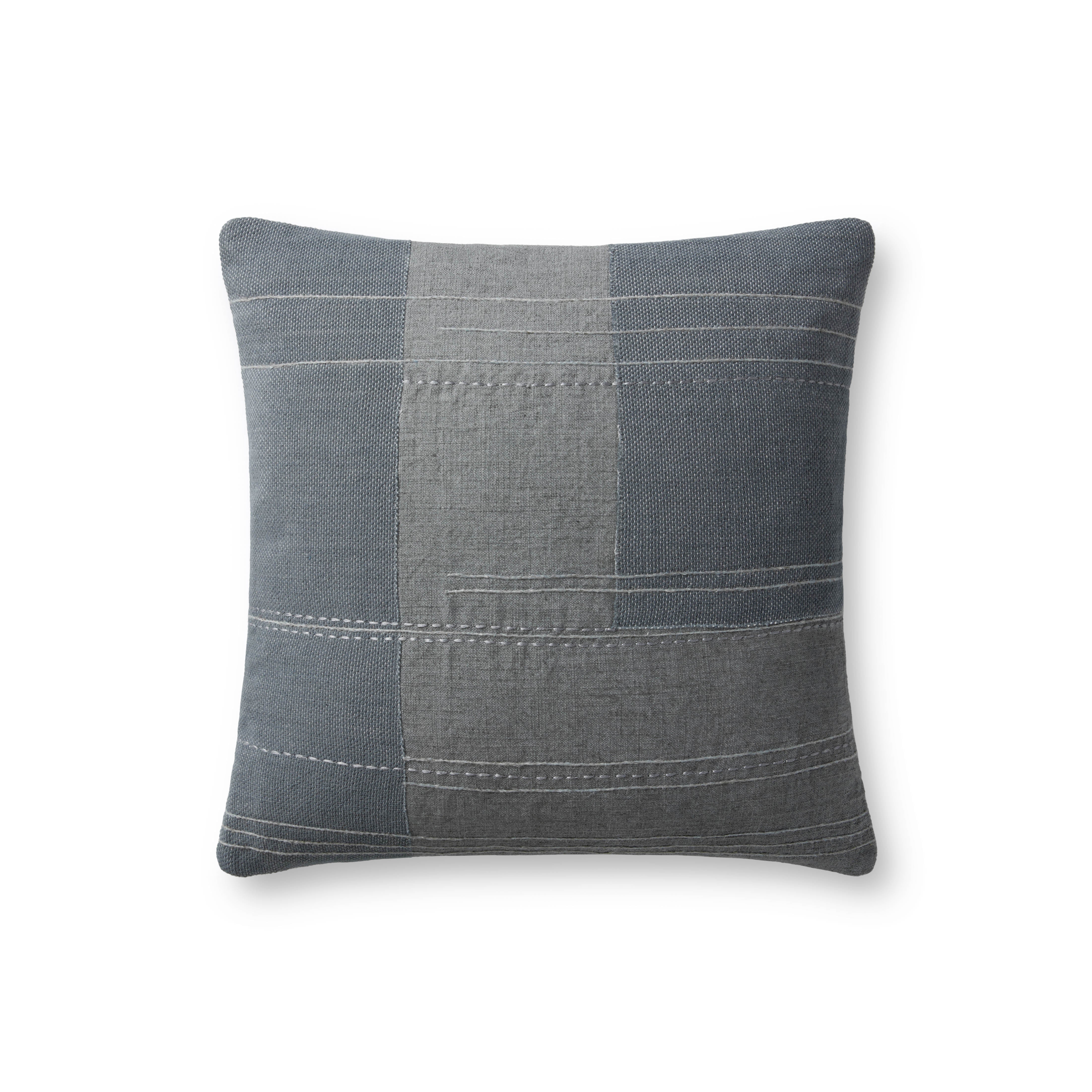 18x18 Blue Down Pillow