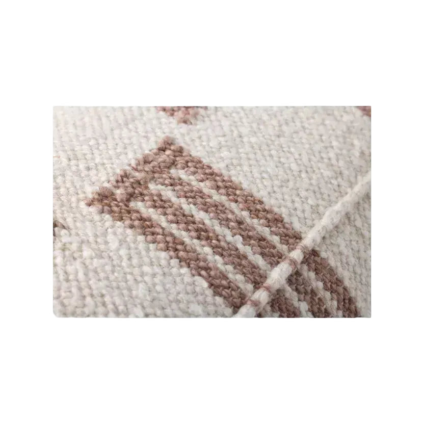 12 x 27 Brown/Ivory Striped Down Pillow