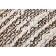 13 x 35 Dark Taupe/Ivory Textured Pillow