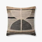 22x22 Black / Ivory Down Pillow