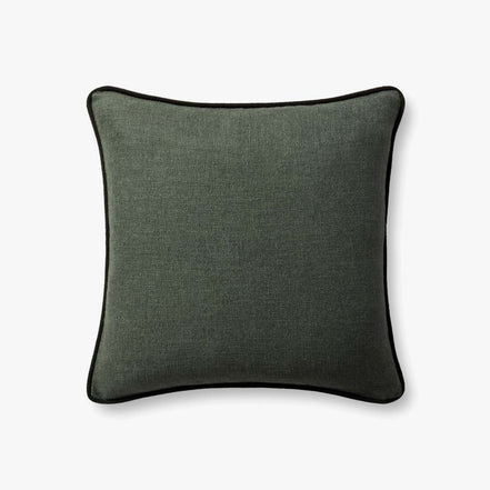 20" Hudson Blue/Black Down Pillow