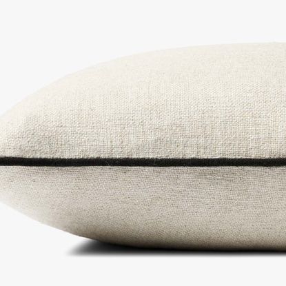 20x20 Hudson Natural / Black Down Pillow
